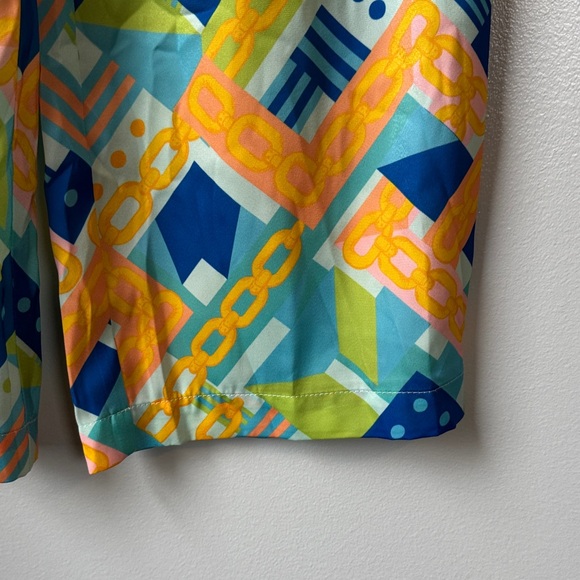 Colorful Patterned Wide Leg Pants - Picture 5 of 7